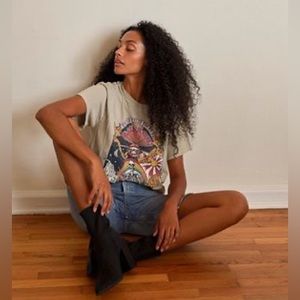 Daydreamer x Free People She’s A Rainbow Dreamland tee desert sage size XS FP